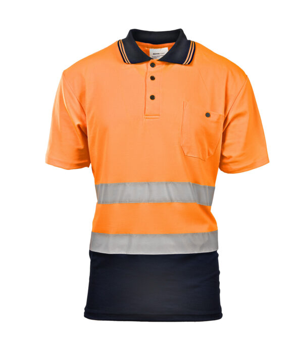 Koszulka Polo Brixton Flash Żółta Pomarańczowa - obrazek 4