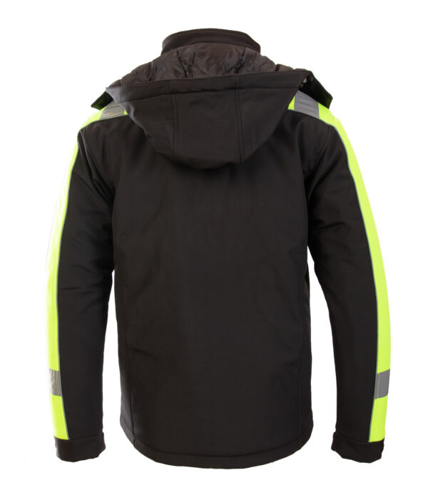 Softshell Ocieplany Benefit Rival Żółty Pomarańczowy - obrazek 3