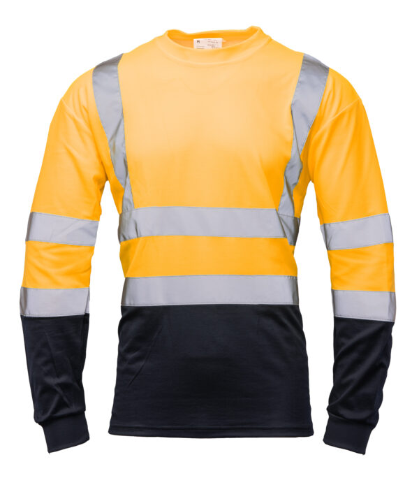 Bluza z Długim Rękawem Brixton Flash 50/50 Pomarańczowy Granat