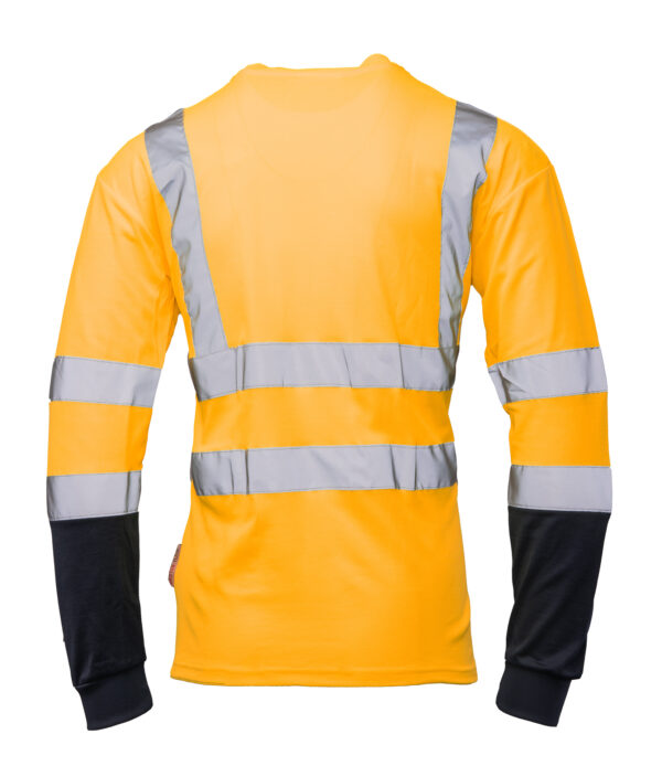 Bluza z Długim Rękawem Brixton Flash 50/50 Pomarańczowy Granat - obrazek 3