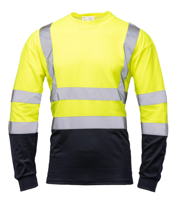 Bluza z Długim Rękawem Brixton Flash 50/50 Żółty Granat