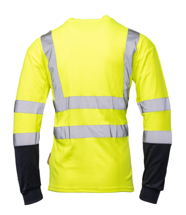 Bluza z Długim Rękawem Brixton Flash 50/50 Żółty Granat - obrazek 3