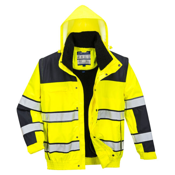 Kurtka Zimowa Bomber 3 w 1 Portwest C466 Żółto/Czarna