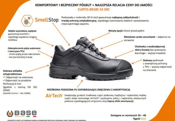 Półbuty Base Curtis B0185 S3 SRC - obrazek 2