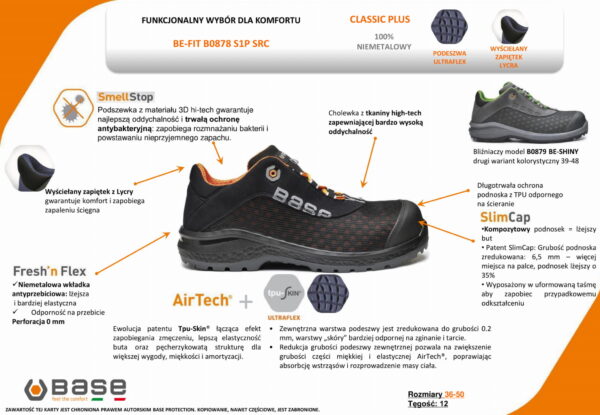 Półbuty Base Be-Fit B0878 S1P SRC - obrazek 2