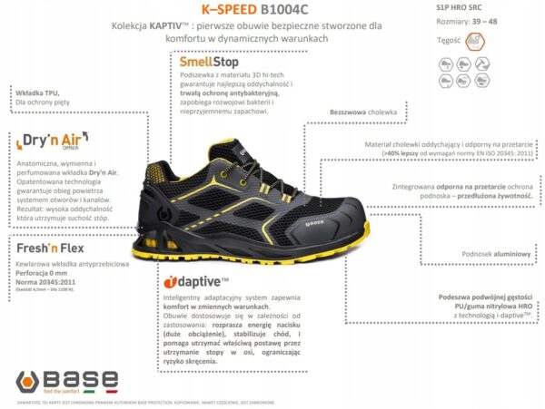 Półbuty Base K-Speed B1004 S1P HRO SRC - obrazek 2