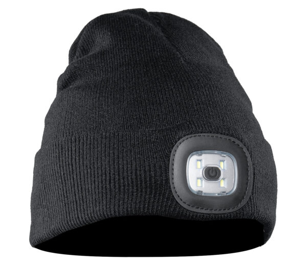 Czapka Chaplin z Dzianiny LED Czarna