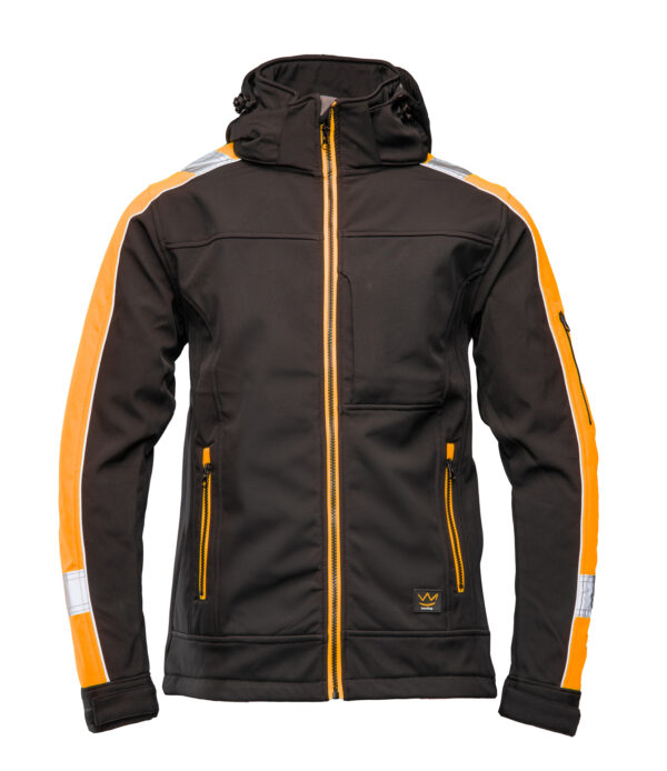 Softshell Seven Kings Rival Czarny/Pomarańczowy