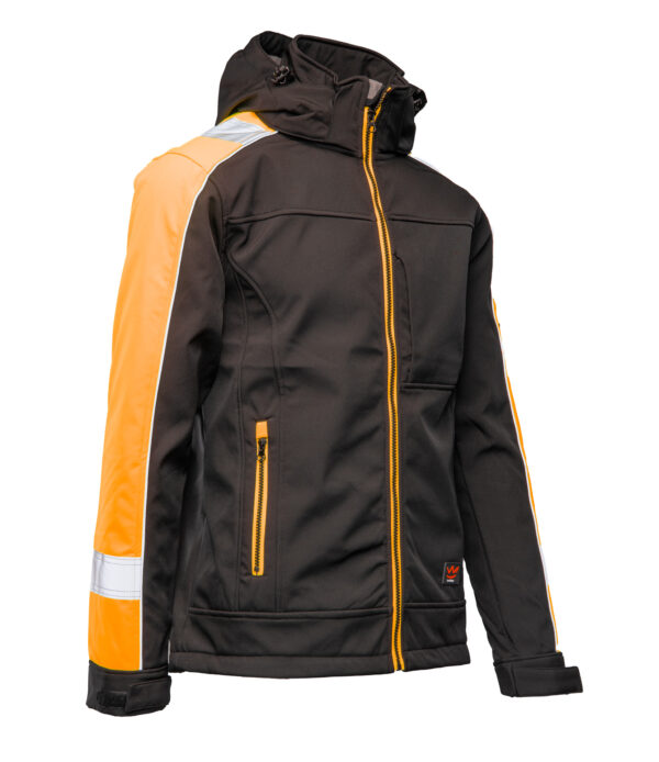 Softshell Seven Kings Rival Czarny/Pomarańczowy - obrazek 3