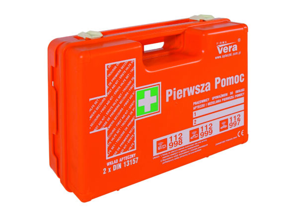 Apteczka przemysłowa pierwszej pomocy STANDARD TOP 20 2x DIN 13157 walizka tworzywo ABS - obrazek 2
