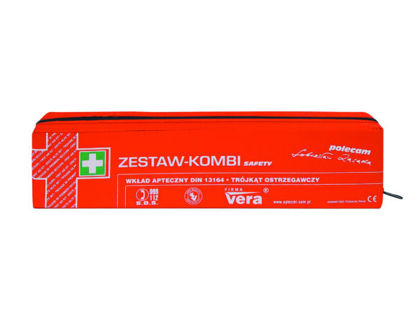 Zestaw pierwszej pomocy samochodowy SAFETY w opakowaniu z tkaniny wodoodpornej