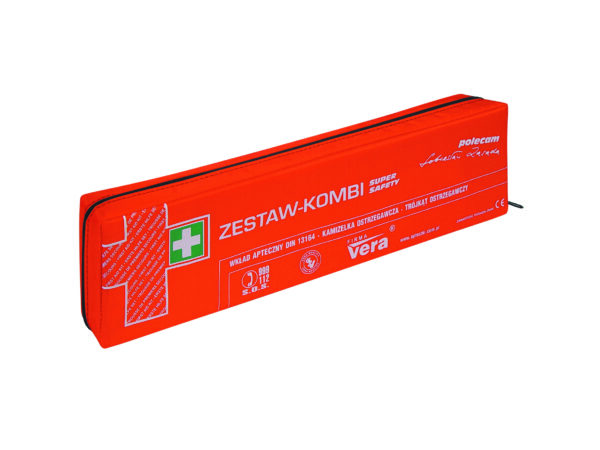 Zestaw pierwszej pomocy samochodowy SUPER SAFETY w opakowaniu z tkaniny wodoodpornej - obrazek 2