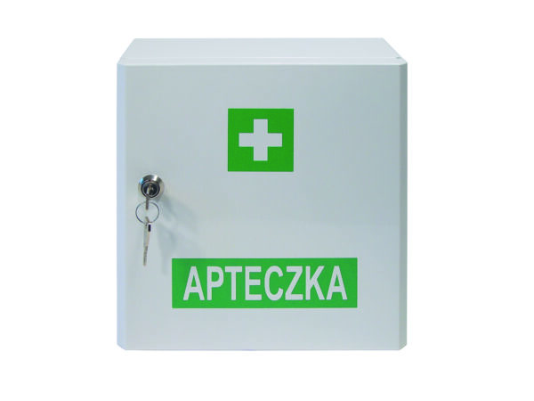 Apteczka przemysłowa pierwszej pomocy VERA 6 w szafce metalowej