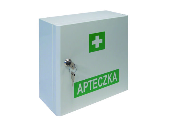 Apteczka przemysłowa pierwszej pomocy VERA 6 w szafce metalowej - obrazek 2
