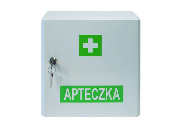Apteczka przemysłowa pierwszej pomocy VERA 4 w szafce metalowej