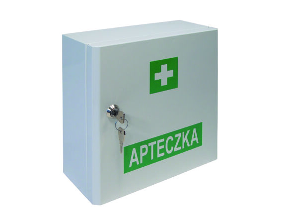 Apteczka przemysłowa pierwszej pomocy VERA 4 w szafce metalowej - obrazek 2