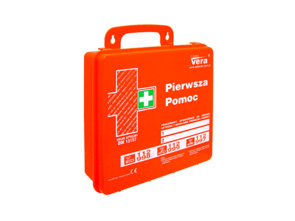 Apteczka przemysłowa pierwszej pomocy TOP 8 DIN 13157 w walizce z tworzywa ABS